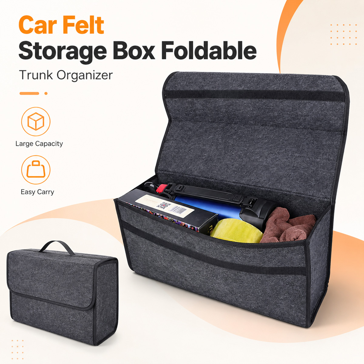 Car Trunk Organizer Foldable Storage Box - YONGRUN Boîte de rangement pliable en