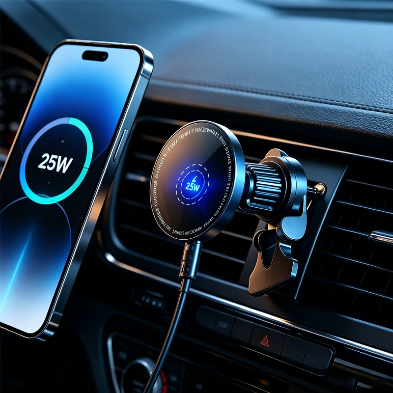 Wireless Car Charger Mount Fast Charging - Support de chargeur de voiture sans