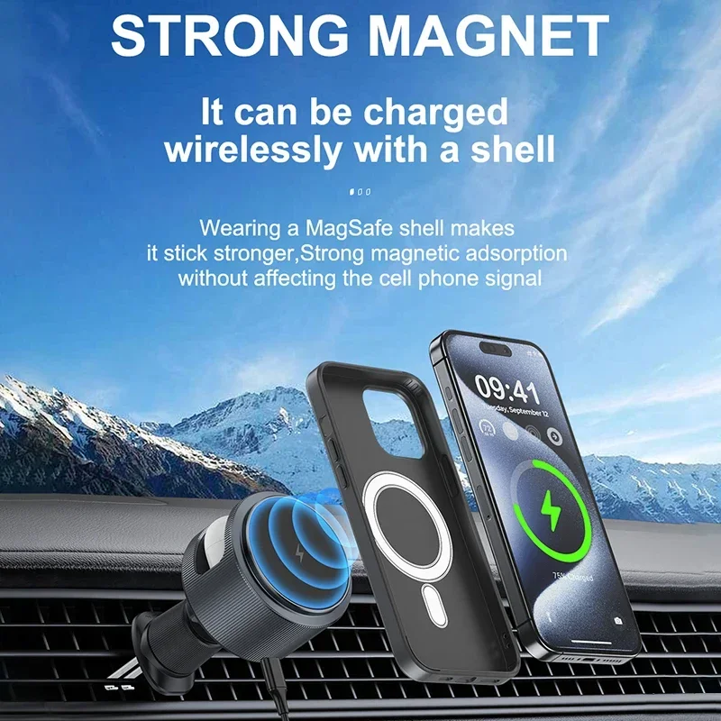 Chargeur sans fil magnétique p - Wireless Car Charger Mount Fast Charging avis et prix