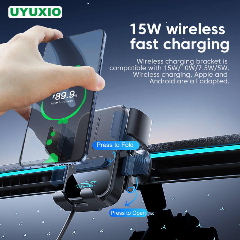 UYUXIO – support de téléphone  - Wireless Car Charger Mount Fast Charging avis et prix