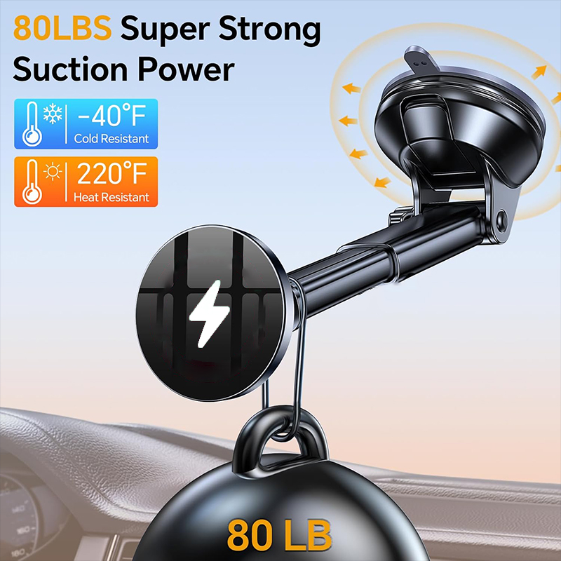 UYUXIO 15W charge rapide magné - Wireless Car Charger Mount Fast Charging avis et prix