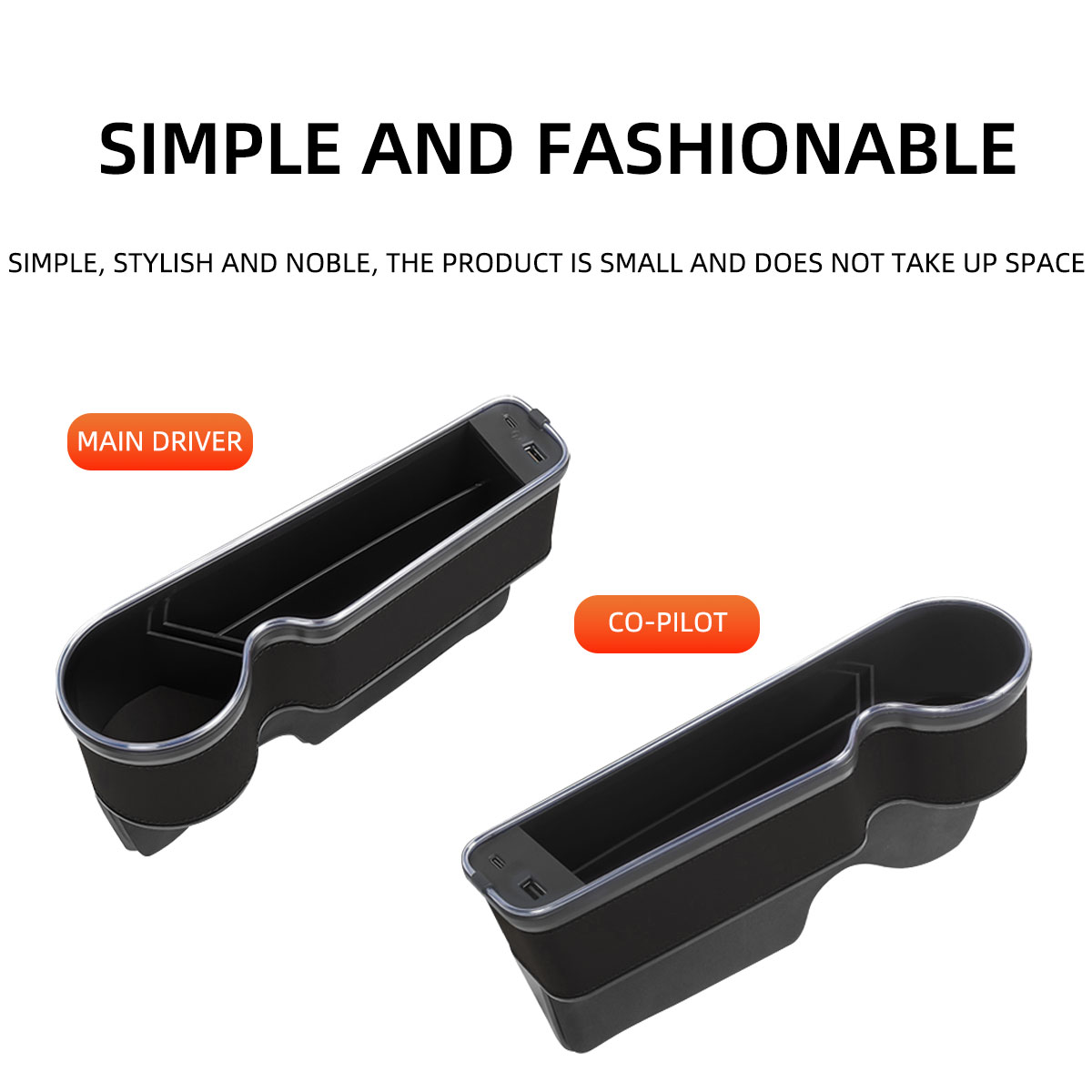 Organisateur de rangement pour - Seat Gap Filler Organizer With Usb Charger avis et prix