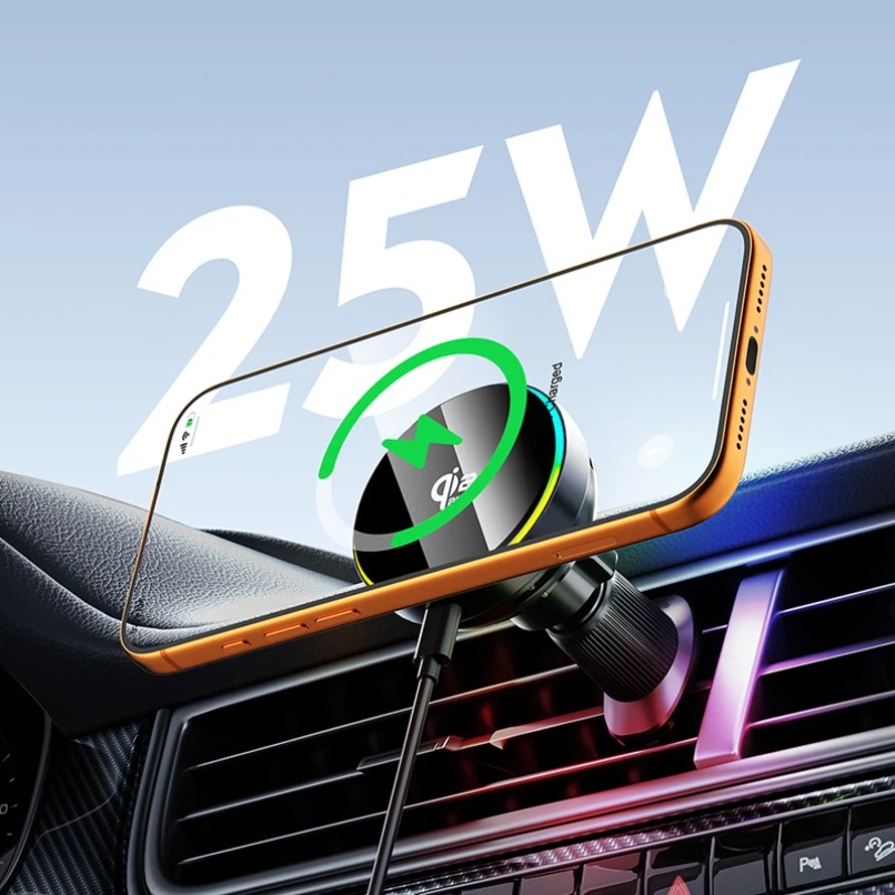 Support de chargeur magnétique - Wireless Car Charger Mount Fast Charging avis et prix