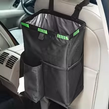 Poubelle noire imperméable pou - Waterproof Car Trash Can With Lid avis et prix