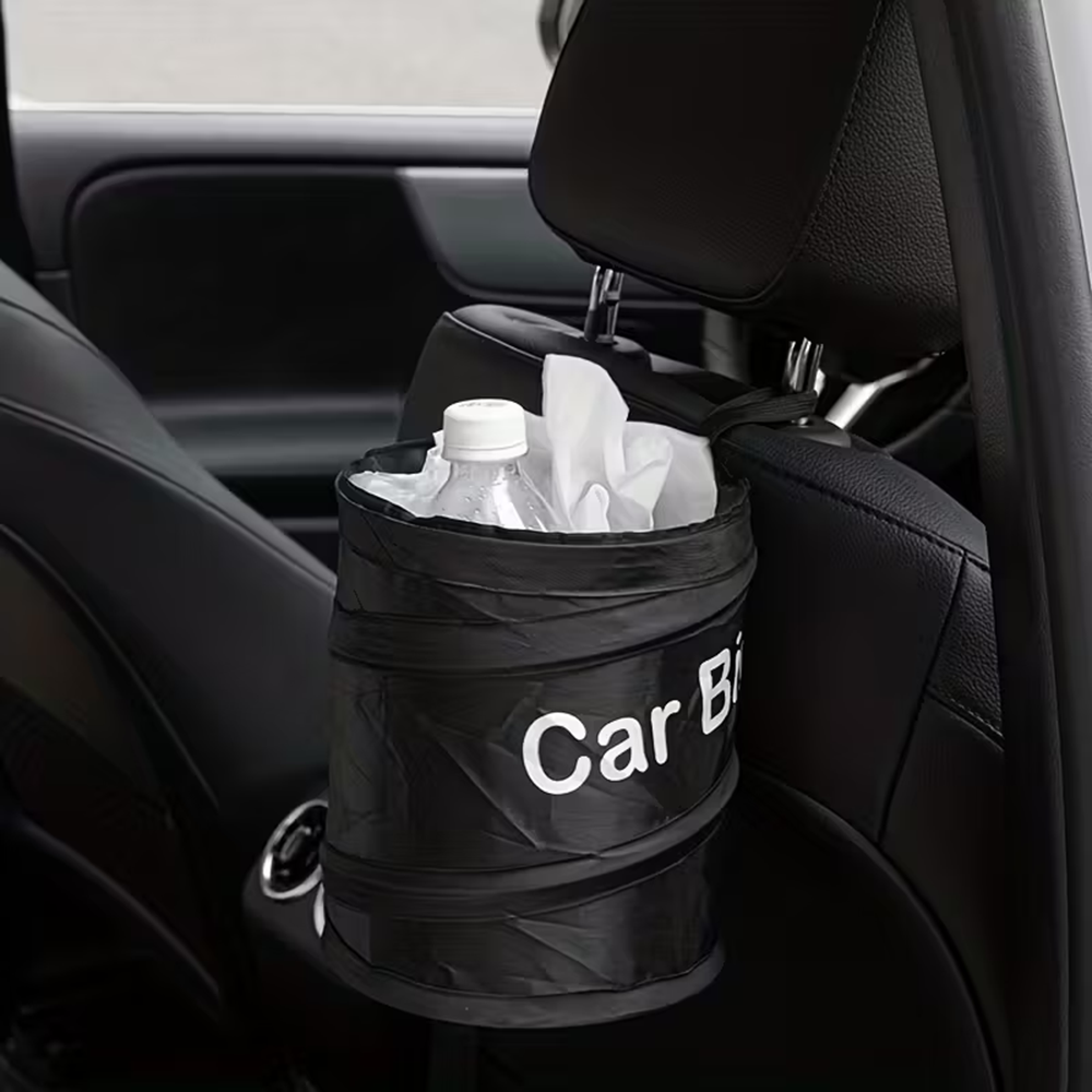Mini poubelle de voiture Pop-u - Waterproof Car Trash Can With Lid avis et prix