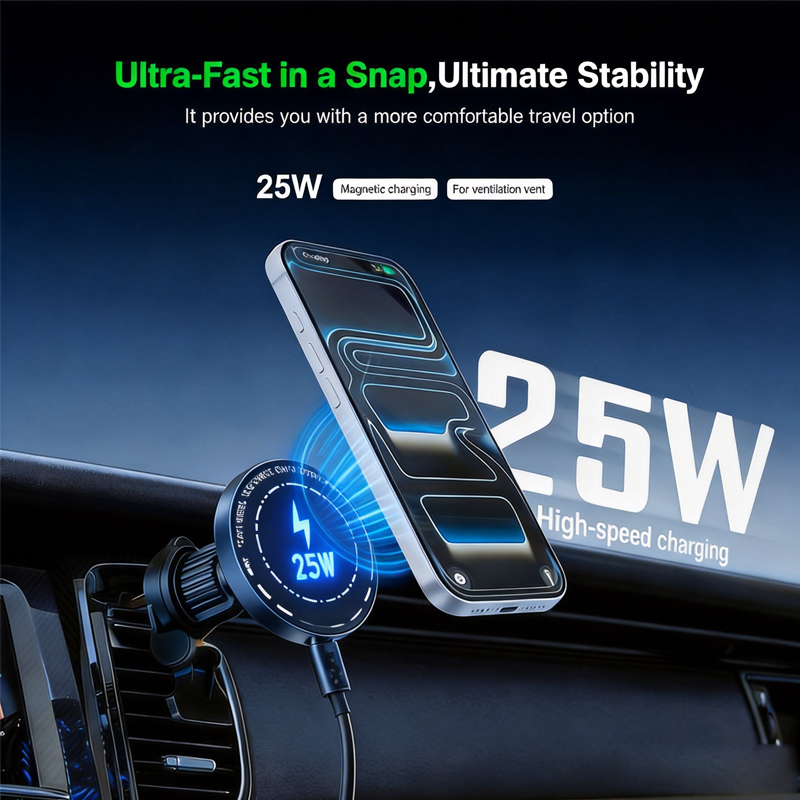 Support de chargeur de voiture - Wireless Car Charger Mount Fast Charging avis et prix
