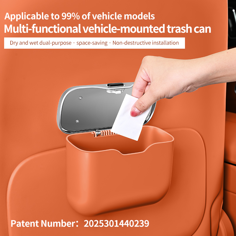 Poubelle de voiture avec couve - Waterproof Car Trash Can With Lid avis et prix