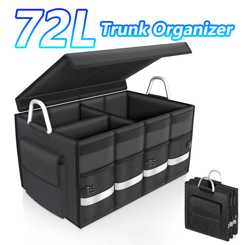 Organisateur de coffre robuste - Car Trunk Organizer Foldable Storage Box avis et prix