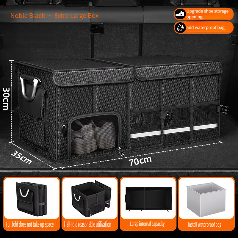 Sac de rangement pliable imper - Car Trunk Organizer Foldable Storage Box avis et prix