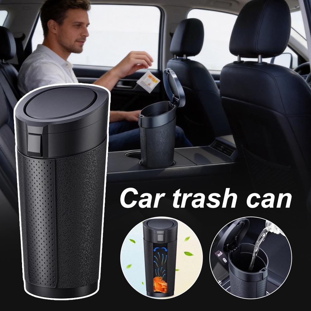 Poubelle de voiture portable a - Waterproof Car Trash Can With Lid avis et prix